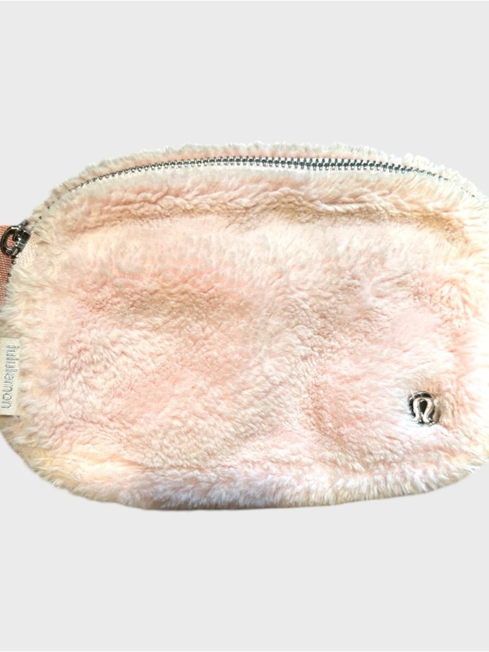 Lululemon Pink Fuzzy Zip 1L Fanny Pack